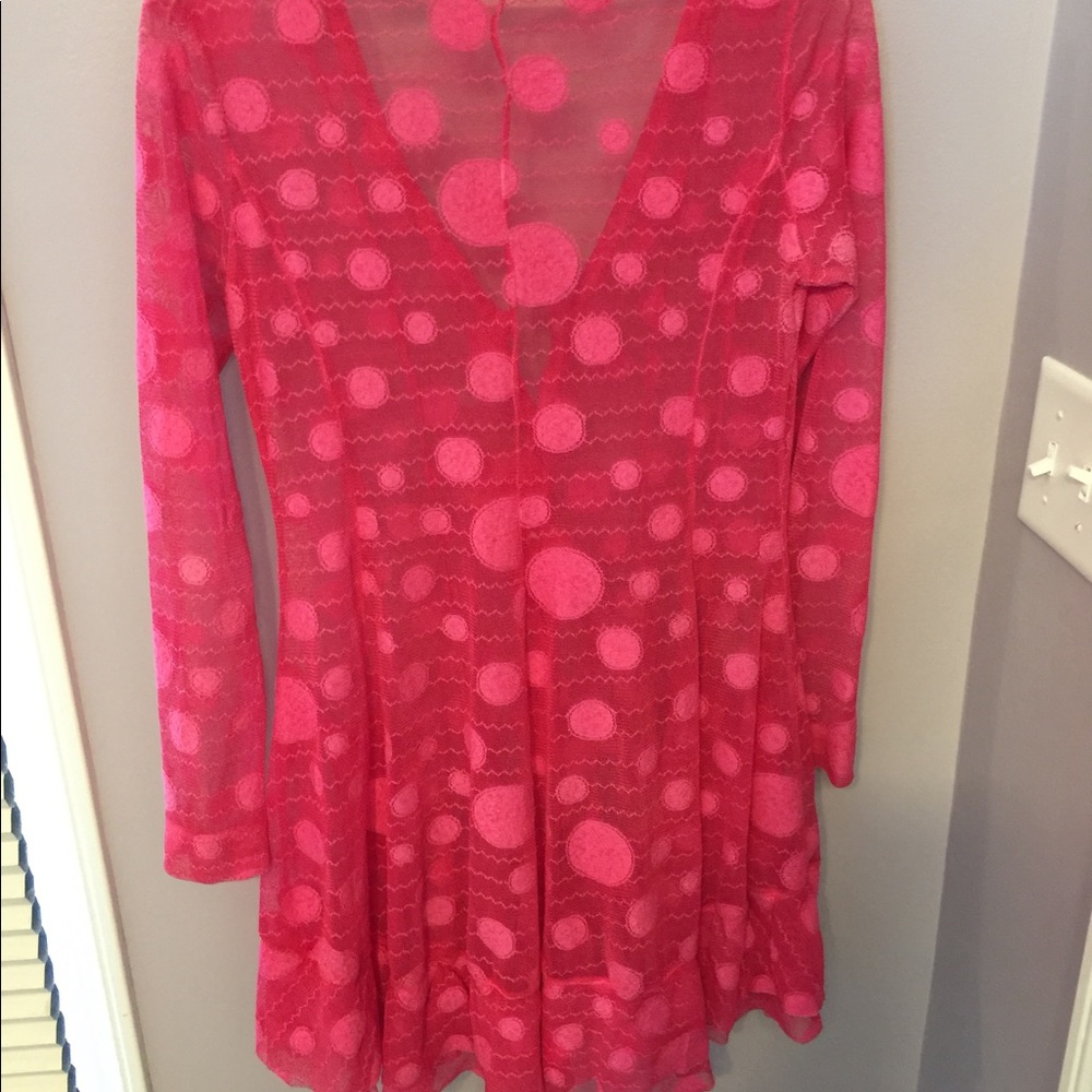 Dolcezza sheer tunic length top. Worn 1x.